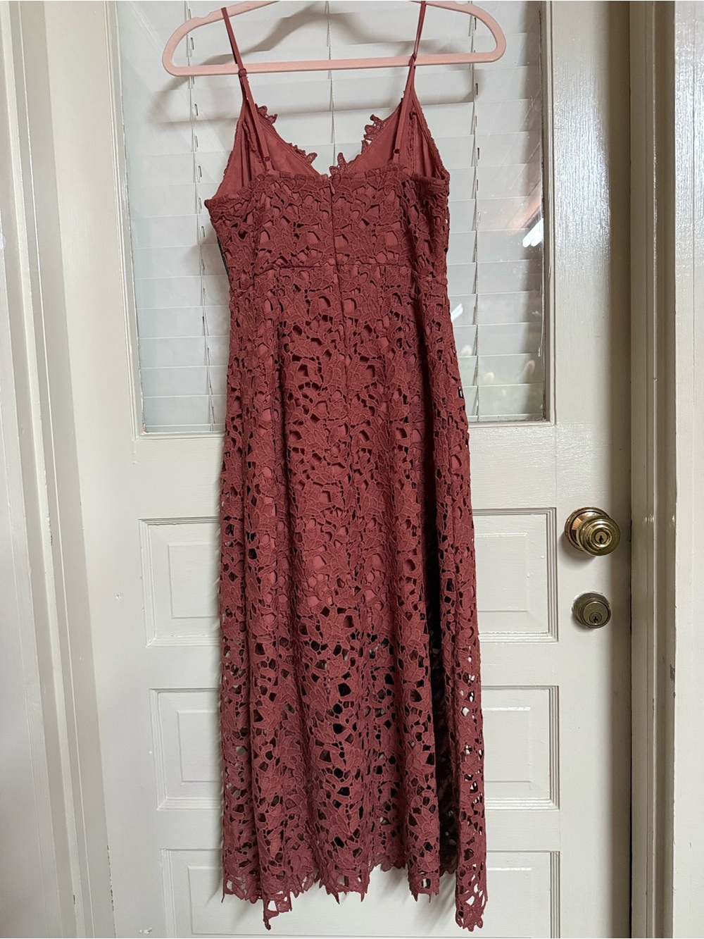 ASTR The Label Coral Cedar Crochet Dress Medium NWT - Picture 5 of 14